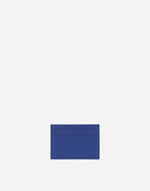 CALFSKIN CARD HOLDER WITH RAISED LOGO