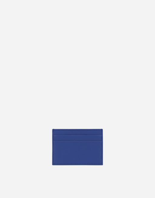 CALFSKIN CARD HOLDER WITH RAISED LOGO