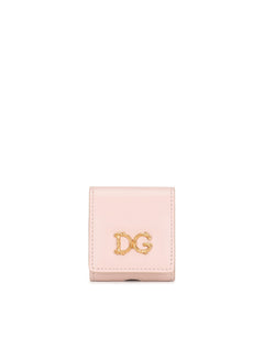 CALFSKIN AIRPODS CASE WITH BAROQUE DG LOGO