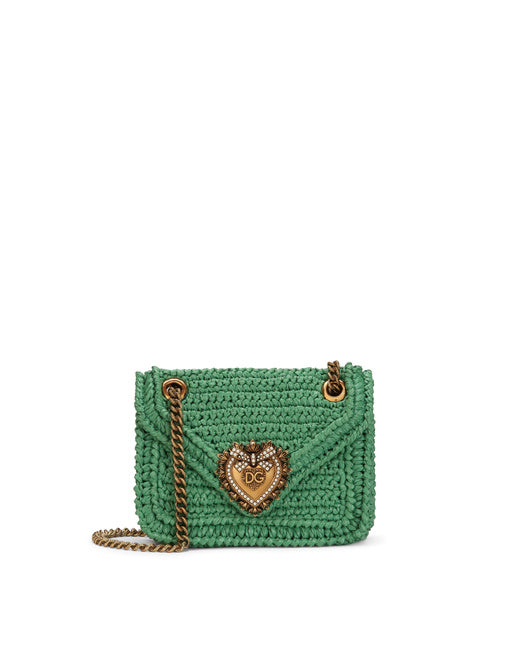 MEDIUM CROCHET RAFFIA DEVOTION BAG