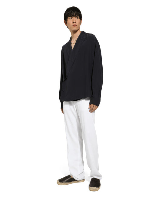 OVERSIZE SILK CREPE DE CHINE SHIRT