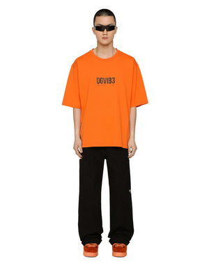 COTTON JERSEY T-SHIRT WITH DGVIB3 PRINT AND LOGO