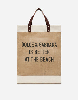 PRINTED JUTE SHOPPER