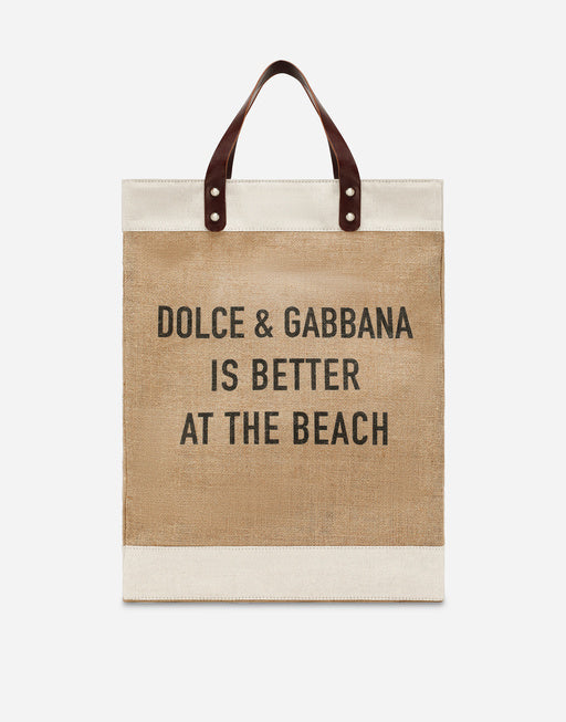 PRINTED JUTE SHOPPER