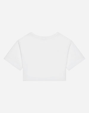 POPPY-PRINT JERSEY T-SHIRT