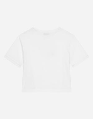 SHORT-SLEEVED JERSEY T-SHIRT WITH DG LOGO