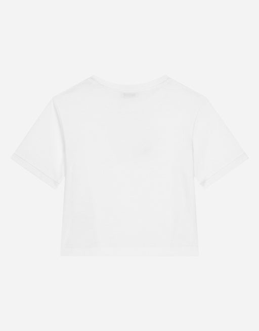 SHORT-SLEEVED JERSEY T-SHIRT WITH DG LOGO