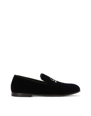 VELVET LOAFER WITH LOGO