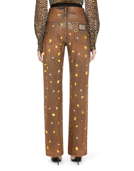 JEANS WITH RHINESTONE DETAILS