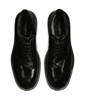 BRUSHED CALFSKIN DERBY SHOES