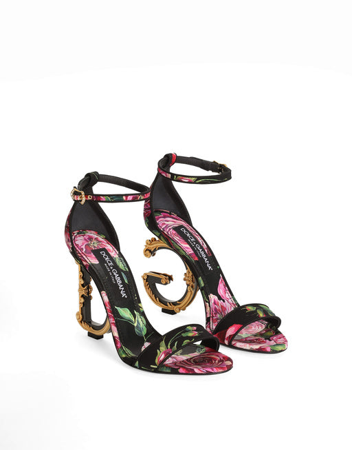 SATIN BAROQUE DG SANDALS