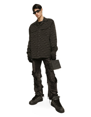 LONG-SLEEVED OVERDYED JERSEY T-SHIRT