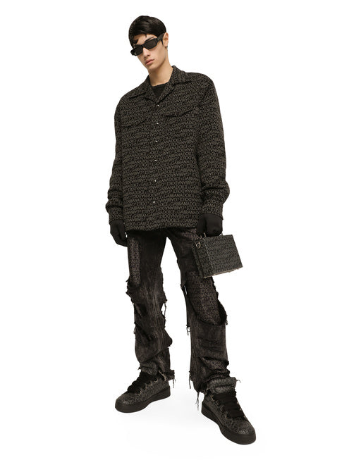 LONG-SLEEVED OVERDYED JERSEY T-SHIRT