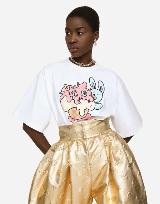 T-SHIRT WITH GIANPIERO D’ALESSANDRO PRINT