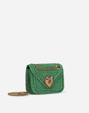 MEDIUM CROCHET RAFFIA DEVOTION BAG