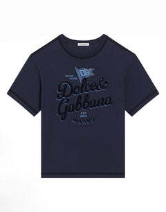 JERSEY T-SHIRT WITH DOLCE&GABBANA LOGO