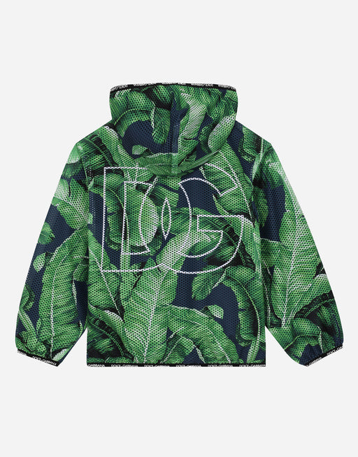 MESH JACKET WITH BANANA TREE PRINT