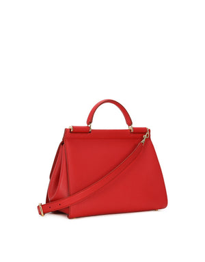 HANDBAG IN DRUMMED CALF LEATHER