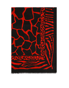 GIRAFFE-PRINT MODAL AND CASHMERE SCARF