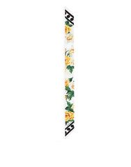 TWILL HEADSCARF WITH YELLOW ROSE PRINT