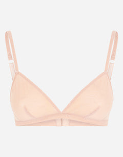 JACQUARD TULLE TRIANGLE BRA