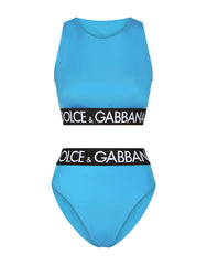 HALTERNECK BIKINI WITH BRANDED ELASTIC