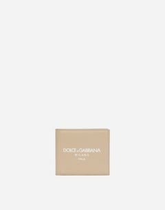 CALFSKIN BIFOLD WALLET WITH LOGO