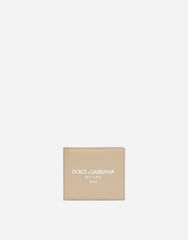 CALFSKIN BIFOLD WALLET WITH LOGO
