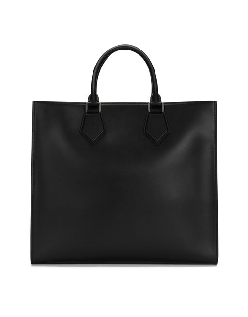 LARGE CALFSKIN SHOPPER WITH LOGO