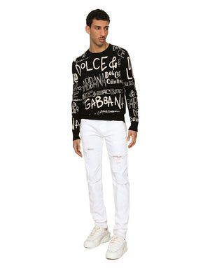 WHITE SKINNY STRETCH JEANS