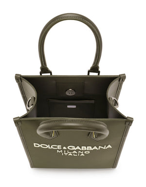 SMALL NYLON BAG WITH RUBBERIZED LOGO