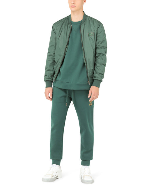 JERSEY JOGGING PANTS WITH EMBROIDERY
