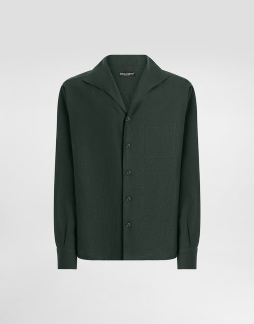 LONG-SLEEVED LINEN SHIRT
