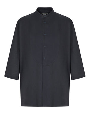 LINEN SHIRT WITH 3/4 SLEEVES