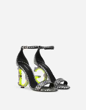PRINTED ELAPHE BAROQUE DG SANDALS