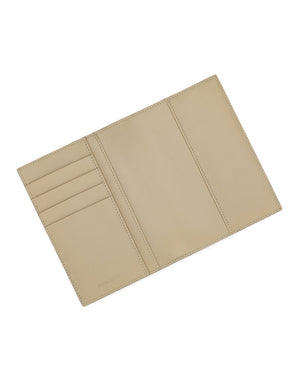 CALFSKIN PASSPORT HOLDER WITH LOGO