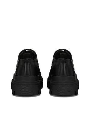 BRUSHED CALFSKIN DERBY SHOES