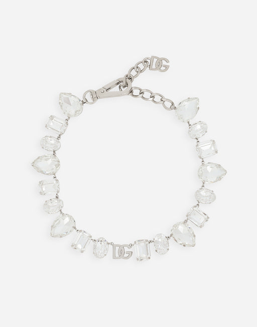 CHOKER WITH RHINESTONES AND DG LOGO
