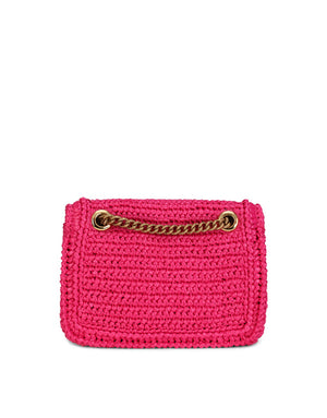 MEDIUM CROCHET RAFFIA DEVOTION BAG
