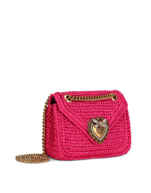 MEDIUM CROCHET RAFFIA DEVOTION BAG