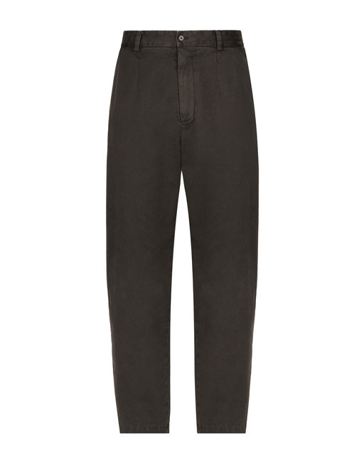 GARMENT-DYED COTTON PANTS
