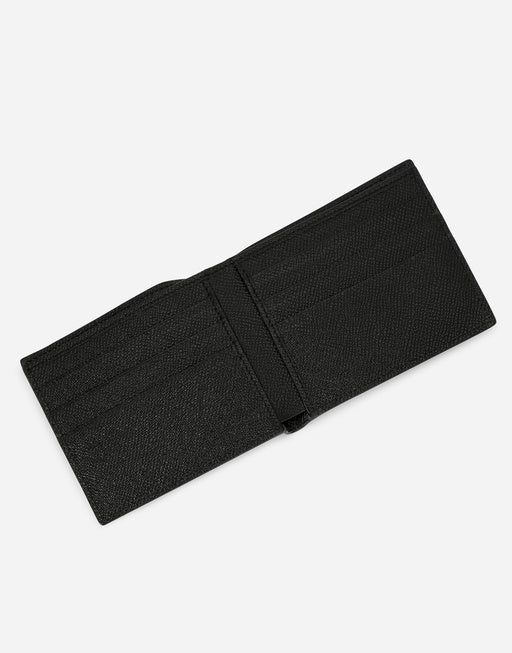 CALFSKIN BIFOLD WALLET WITH ALL-OVER DG PRINT