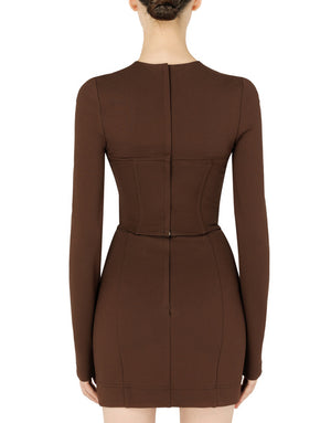 JERSEY CORSET-CUT TOP