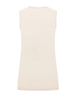 JACQUARD TULLE TANK TOP