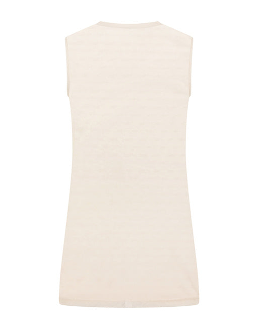 JACQUARD TULLE TANK TOP