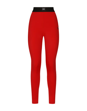 SPANDEX JERSEY LEGGINGS WITH ELASTICATED BAND DGVIB3
