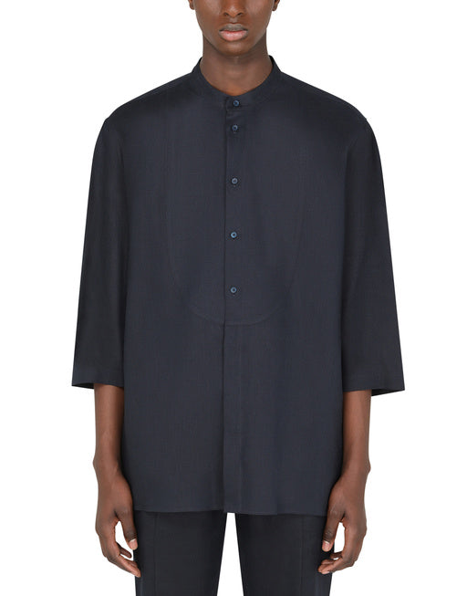 LINEN SHIRT WITH 3/4 SLEEVES