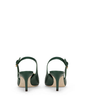 DG AMORE POINTED LEATHER SLINGBACK