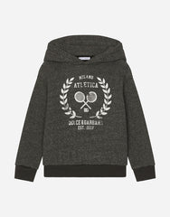MELANGE JERSEY HOODIE