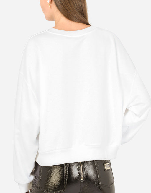JERSEY SWEATSHIRT WITH 90’S SUPERMODEL PRINT